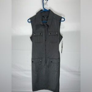 Sharagano gray dress.